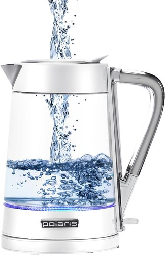 Электрический чайник Polaris PWK 1715CGL Water Way Pro (белый) - 1/1