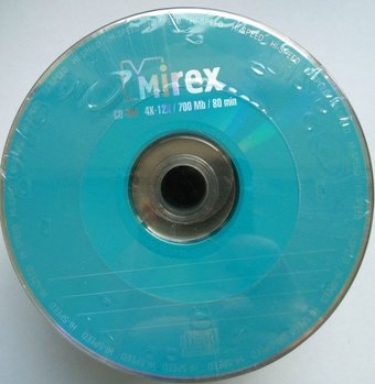 CD-RW диск Mirex 700Mb 12x UL121002A8T (50 шт.) - 1/1