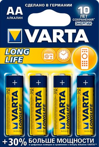 Батарейка Varta Long Life AA 4 шт. - 1/1