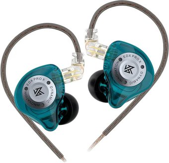 Наушники KZ Acoustics EDX Pro X (без микрофона, бирюзовый) - 1/1
