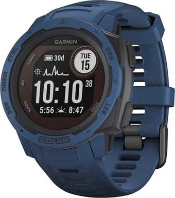 Умные часы Garmin Instinct Solar (голубой прилив) - 1/1