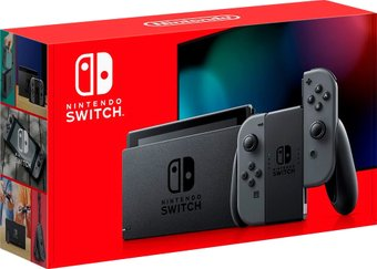 Игровая приставка Nintendo Switch 2019 (с серыми Joy-Con) - 1/1
