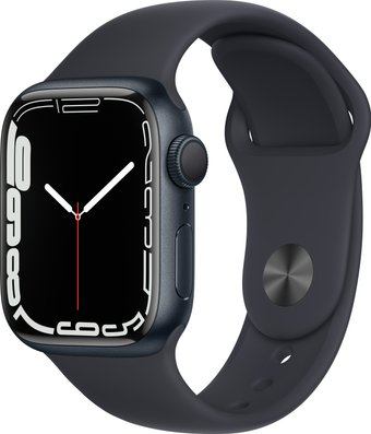 Умные часы Apple Watch Series 7 41 мм (полуночный/полуночный спортивный) - 1/1