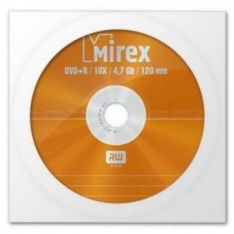 DVD+R диск Mirex 4.7Gb 16x UL130013A1C (1 шт.) - 1/1