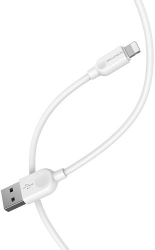 Кабель Borofone BX14 LinkJet AM-8pin Lightning (3 м, белый) - 1/1