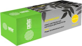 Картридж CACTUS CS-PH6510Y (аналог Xerox 106R03487) - 1/1