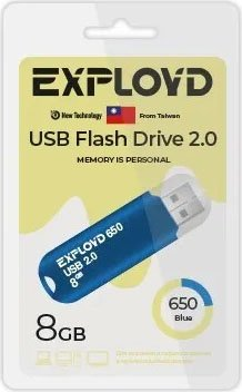 USB Flash Exployd 650 8GB (синий) - 1/1