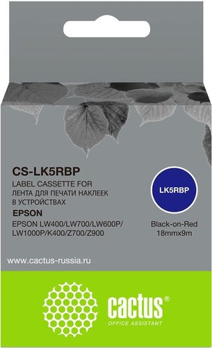 Картридж CACTUS CS-LK5RBP (аналог Epson LK5RBP) - 1/1