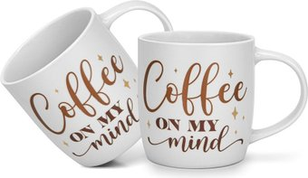 Набор кружек Fissman Coffee On My Mind 3713 (2шт) - 1/1