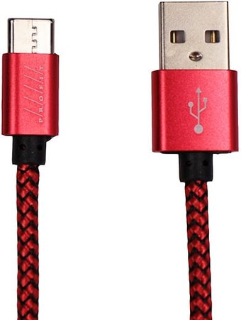 Кабель Profit QY-01 USB Type-C 1 м (красный) - 1/1