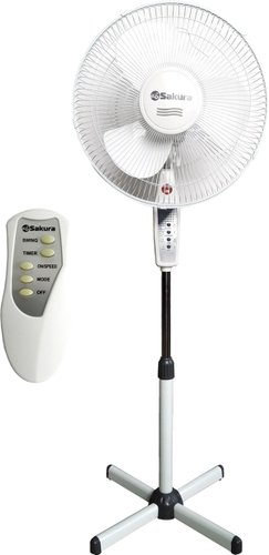 Вентилятор Sakura SA-16BK (белый/серый) - 1/1