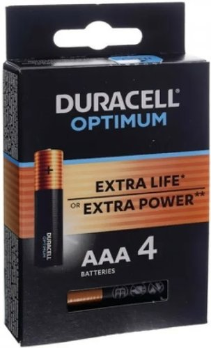 Батарейка DURACELL Optimum AAA 4 шт. LR03/MX2400 - 1/1