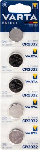 Элементы питания Varta Lithium CR2032 3V 6032229405 (5шт) - 1/1