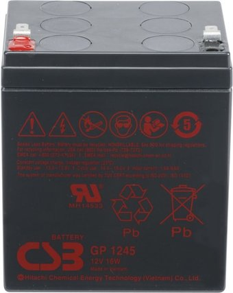 Аккумулятор для ИБП CSB Battery GP1245 16W F1 (12В/4.5 А·ч) - 1/1
