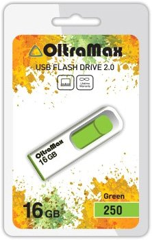 USB Flash OltraMax 250 16GB (зеленый) [OM-16GB-250-Green] - 1/1