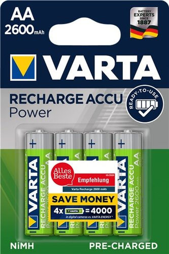 Аккумулятор Varta AA 2600mAh 4 шт. (05716) - 1/1
