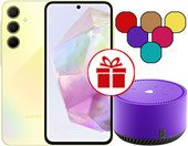 Смартфон Samsung Galaxy A35 SM-A356E 8GB/256GB + Яндекс Станция Лайт (желтый) - 1/1