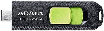 USB Flash ADATA UC300 256GB (черный/зеленый) - 1/1