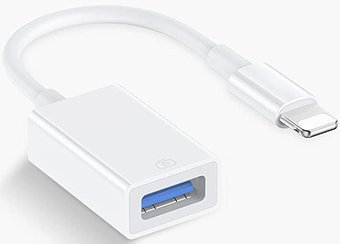 Адаптер USBTOP Lightning - USB Type-A ver.02 (белый) - 1/1