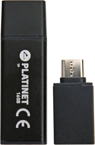 USB Flash Platinet X-Depo USB 3.0 + Type-C Adapter 16GB (черный) - 1/1