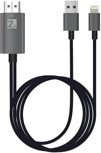 Кабель USBTOP HDMI 2K - Lightning (1.8 м, черный) - 1/1