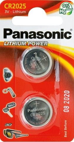 Батарейка Panasonic CR2025 2 шт. [CR-2025EL/2B] - 1/1