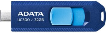 USB Flash ADATA UC300 32GB (синий/голубой) - 1/1