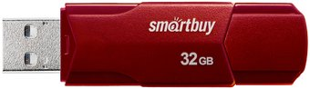 USB Flash SmartBuy Clue 32GB (бордовый) - 1/1