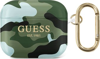 Чехол CG Mobile Guess для AirPods 3 GUA3UCAMA (зеленый; камуфляжный) - 1/1