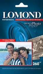 Фотобумага Lomond Полуглянцевая 10x15 260 г/кв.м. 20 листов (1103302) - 1/1