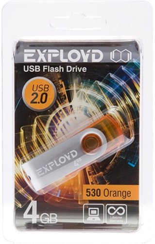 USB Flash Exployd 530 4GB (оранжевый) - 1/1