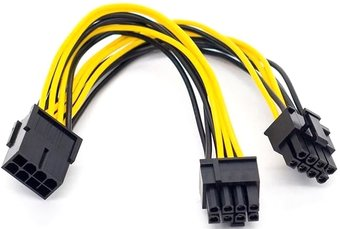 Кабель USBTOP 6+2 pin - 2х 6+2 pin ver.01 - 1/1