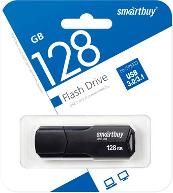 USB Flash SmartBuy Clue 3.0 128GB (черный) - 1/1