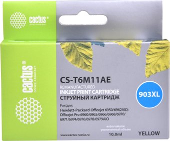 Картридж CACTUS CS-T6M11AE (аналог HP 903XL (T6M11AE)) - 1/1