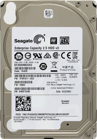 Жесткий диск Seagate Constellation.2 2TB [ST2000NX0253] - 1/1