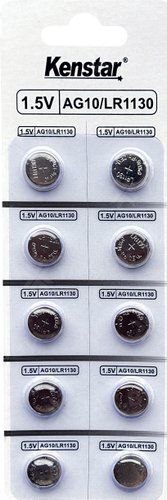 Батарейка Kenstar G10/LR1130/LR54/389A/189, 1.5V BL-10 (10 шт/уп) - 1/1