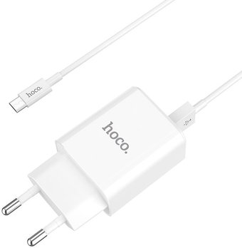 Сетевое зарядное Hoco C62A microUSB (белый) - 1/1