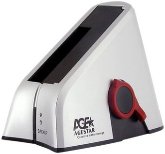 Бокс для накопителей 2.5" и 3.5" AgeStar 3UBT Silver - 1/1