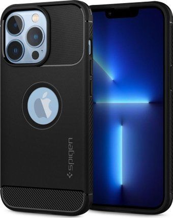 Чехол для телефона Spigen Rugged Armor для iPhone 13 Pro ACS03257 (черный) - 1/1