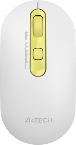 Мышь A4Tech Fstyler FG20 (белый/золотистый) - 1/1