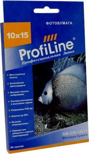 Фотобумага ProfiLine PL-MP-230-10X15-50 - 1/1