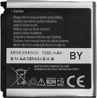 Аккумулятор для телефона Копия Samsung M8800, L870, F490, F700 (AB563840CU) - 1/1