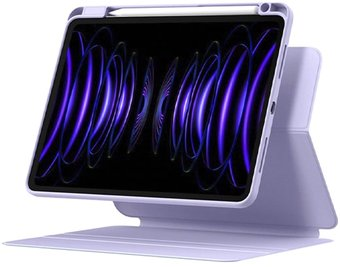 Чехол для планшета Baseus Minimalist Series Magnetic Protective Case/Stand для Apple iPad 10.2 (фиолетовый) - 1/1
