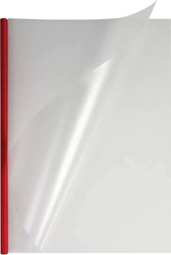 Пластиковая обложка для переплета OPUS Metalbind O.Easy Cover A4 7 мм EASYCOVERA4DHM7CZE40 (40 шт, матовый/красный) - 1/1