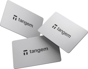 Аппаратный криптокошелек Tangem Wallet 2.0 набор из 3 карт (белый) - 1/1