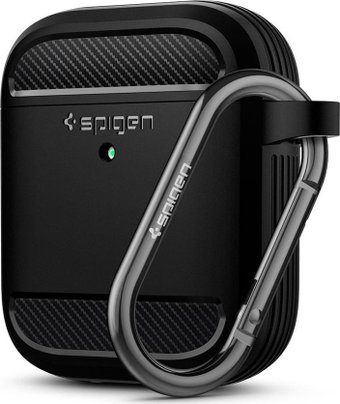 Чехол Spigen Rugged Armor ASD01117 (для AirPods, черный) - 1/1