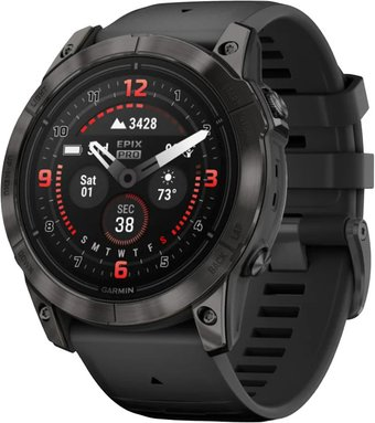 Умные часы Garmin Epix Pro Gen 2 Sapphire 51 мм (карбоново-серый титан/черный) - 1/1