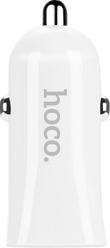 Автомобильное зарядное Hoco Z12 microUSB (белый) - 1/1