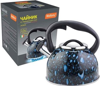 Чайник со свистком Mallony Lacrima (черный) - 1/1