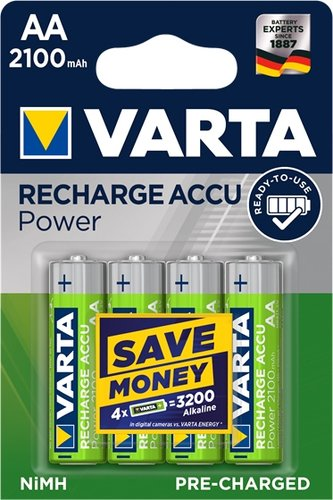Аккумулятор Varta AA 2100mAh 4 шт. 56706 - 1/1